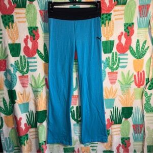 Puma Blue Yoga Pants Y2K